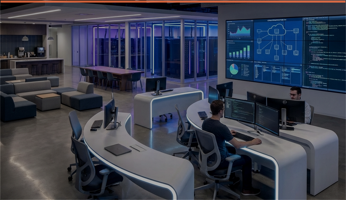 Arcitix security operations center with analysts reviewing live systems